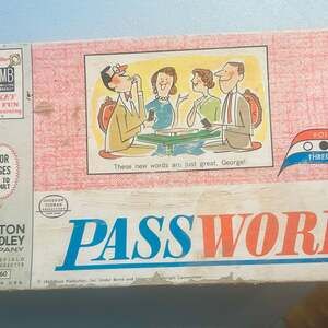 Vintage 1962 Milton Bradley Password Board Game, Volume Two No. 4260